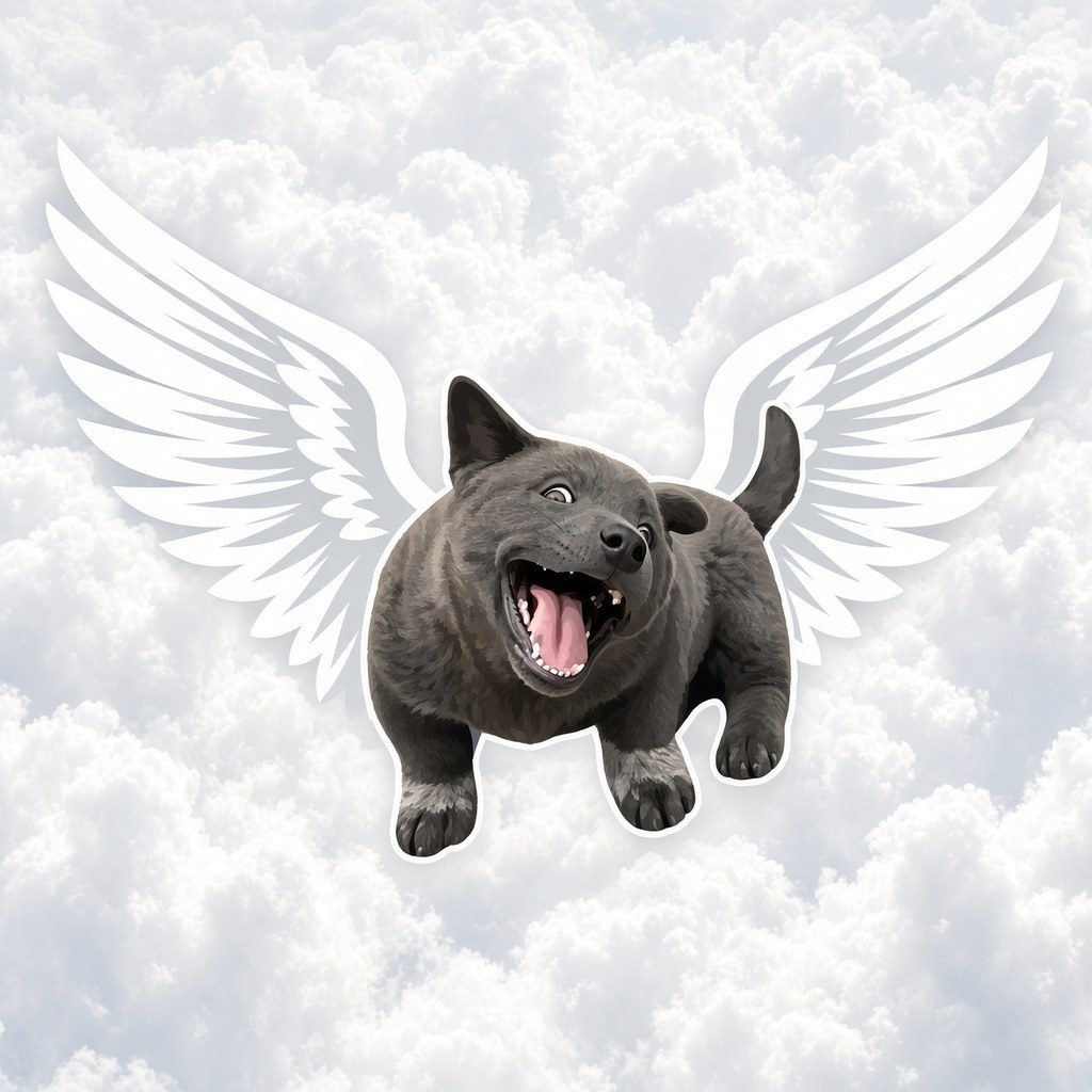 DUIS logo — Dui with angel wings